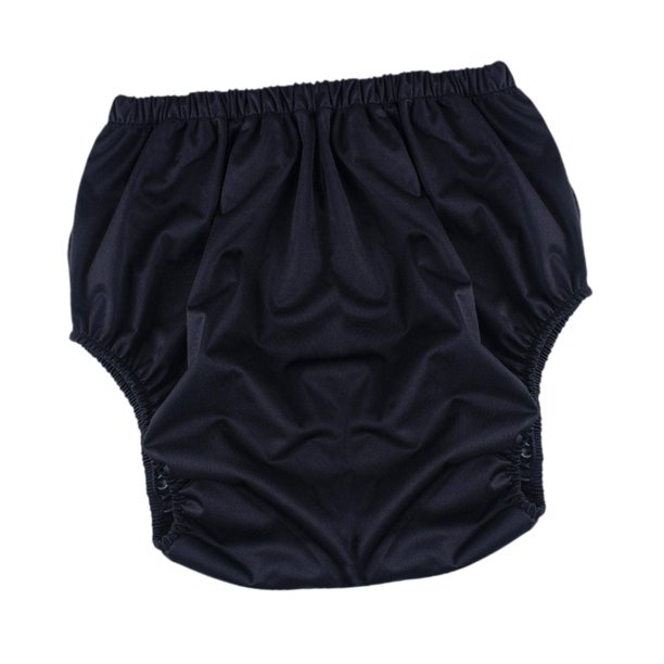 Pañal de tela para adultos para incontinencia, suave, elástico, resistente al desgaste, reutilizable, transpirable. Negro XS