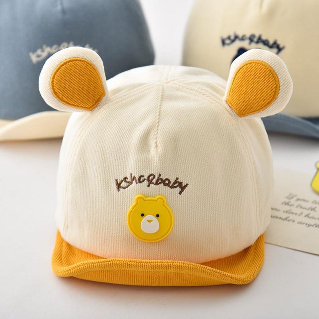 Gorro de bebé primavera otoño niños y niñas gorra de otoño e invierno lindo gorro de sol para bebé gorra de béisbol para niños marea