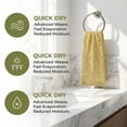 thumbnail image 4 of REGALWOVEN Jacquard Pattern Boho Decorative Hand Towels, Cotton Turkish Absorbent Soft Hand Towel for Bathroom, Kitchen, Hotel, Spa Yellow 1-Piece, 4 of 7
