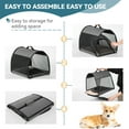 thumbnail image 3 of Petsfit Soft Dog Crate for Medium Dog, Arch Design Indoor & Outdoor Soft Sided Travel Crate, Collapsible Portable Pet Carrier,Grey,Medium, 3 of 9