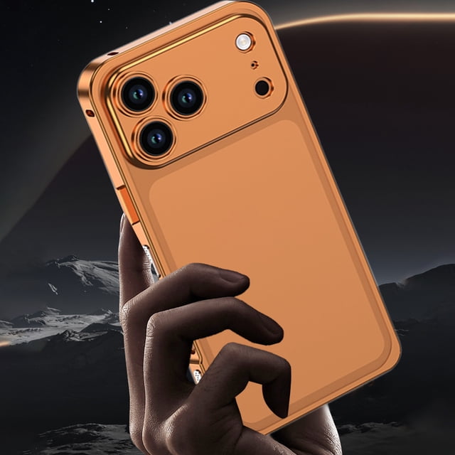 Klonfd Case Ultra Thin Metal Frame Heat Dissipation Cas E With Lens Protector For I 17/air/ Pro/ ProMax