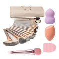 thumbnail image 1 of NEVSETPO Brochas de Maquillaje Juego de Brochas de Maquillaje Kits de Maquillaje 28 Piezas con Mezcladores de Belleza Brocha de Mascarilla de Silicona Base Sintética Correctores en Polvo Sombras de Oj, 1 of 5