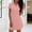 #437-Pink, variant on Haivin Women's 2026 Summer Short Sleeve Mini Dress Casual Collared V Neck Loose T Shirt Dresses With Pocket