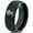 Black Dome Tungsten, variant on Tungsten Lighthouse Tower Building Structure Light Band Ring 8mm Men Women Comfort Fit Black Dome Polished