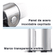 thumbnail image 3 of Dispensador Jabon Loción Jabonera 500ml Plateado, 3 of 5