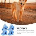 thumbnail image 5 of 4pcs verano transpirable mascotas botas para perros Sandalias de malla Zapatos para perros Zapatillas antideslizantes Suministros para mascotas (azul) - Tamaño 4, 5 of 5