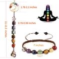thumbnail image 2 of Set de pulseras de cristal iStone de 7 chakras con adorno colgante, 2 of 7