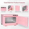 thumbnail image 4 of Armario calentador de toallas Niuadage de 8 litros para tratamientos faciales y spa, color rosa, 4 of 7