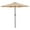 Sand, variant on CozyHom Outdoor Outdoor 9 Ft Stripes Round Crank Premium Patio Umbrella, Market Table Umbrellas With Push Button Tilt And Crank Pool Umbrella, Blue & Brown striped