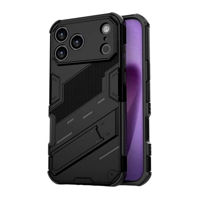 Universal Phone with Integrated Kickstand Durable Shockproof Full Protective Cover for Enhanced Grip and Screen