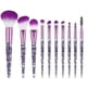 thumbnail image 1 of Makeup Brush Set 10 PCS Stylish Glitter Handle Makeup Brushes Professional Face Powder Foundation, 1 of 5