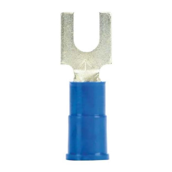 3m Fork Terminal,Lockng,#10 Stud,Blue,PK25 LFV14-10