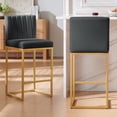 thumbnail image 4 of Counter Height Bar Stools Set of 4, 27" Modern Island Bar Stools with Back, Velvet Armless Bar Chairs for Home Office Kitchen Island, 4 of 9