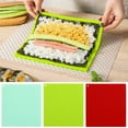 thumbnail image 2 of Kripyery Silicone Sushi Rolling Mat Non-stick Food Grade Easy to Clean Anti-slip Rectangle Homemade Japanese Nori Sushi Making Pad Maker Tool Kitchen Supplies, 2 of 8