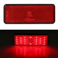 thumbnail image 3 of Herwey Universal Motorcycle Scooter Moped Rectangle LED Reflector Tail Brake Light Stop Lamp , Motorcycle Rectangle Reflector,Rectangle Reflector, 3 of 4