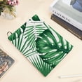 thumbnail image 5 of Tropical Leaf Stretchable Book Cover Forest Plants Washable Reusable Large Nylon Protective Covers 9.4x15.7 Inch Elastic Notebook Wraps Suitable for Most Hardcover Books Office, 5 of 9