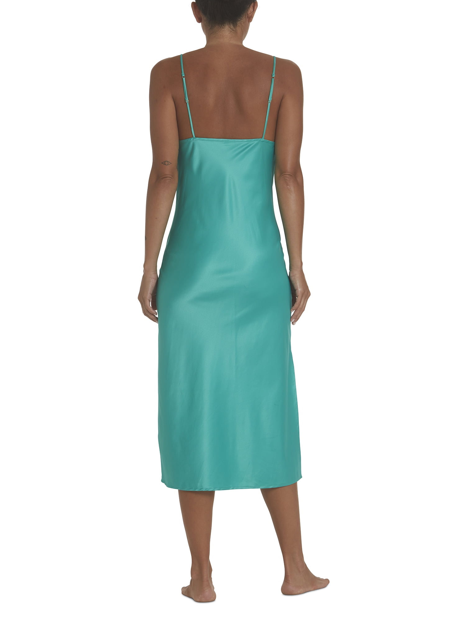 Secret Treasures Women's Satin Midi Slip Dress
