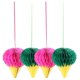 thumbnail image 1 of Party Honeycomb Ball Ornament Ice Cream Pendant for Decoration 4Pcs Pack, 1 of 4