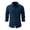 Dark Blue, variant on Mens Flannel Shirt Long Sleeve Button Down Relaxed Fit Khaki