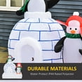 thumbnail image 4 of 5ft Light Up Penguins Outdoor Christmas Inflatable Yard Decoration w/ LED Lights, 4 of 10