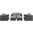 thumbnail image 5 of Modway Sojourn 5 Piece Outdoor Patio Sunbrella® Sectional Set, Multiple Colors, 5 of 5
