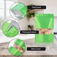 thumbnail image 5 of 100PCS 5 Colors Matte Window Mylar Bags 5.5"×7.8", Smell Proof Zipper Foil Pouches for Candy Food Packaging, 5 of 7
