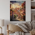 thumbnail image 2 of Designart "Magical Oaxaca Surrealism in Colorful Mexico I" Cityscapes Print on Natural Pine Wood, 2 of 5