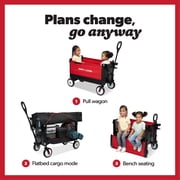 Radio Flyer Kid & Cargo Folding Sport Wagon for Kids, Ages 18+ Months, Red