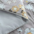 thumbnail image 6 of DBOZE 3 Piece Comforter Set All Season Bedding Sets with Soft Down Alternative Comforter with Shams case,Queen, 6 of 7