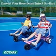 thumbnail image 2 of Gotrax Hoverboard Go Kart Attachment for 6.5” to 10” Hoverboards, Adjustable Frame & Handlebar, Hoverboard Seat Accessory for Kids and Adults,Black, 2 of 7