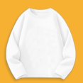 thumbnail image 5 of KAUOD Boys Long Sleeve Shirts Crewneck Cotton Pullover Sweatshirts Kids Oversized Casual Fashion Solid Basic Drop Shoulder Tee Tops, 5 of 5