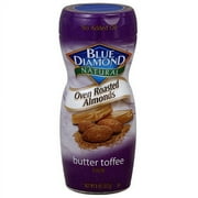 Blue Diamond Natural Oven Roasted Butter Toffee Almonds, 8 oz (Pack of 6)