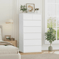 thumbnail image 1 of Homfa Commode Blanche à 7 Tiroirs, Armoire de Rangement Moderne à Tiroirs pour Chambre et Salon, 1 of 7
