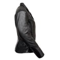 thumbnail image 6 of Milwaukee Leather LKL2711 Women's Braided Black Leather Motorcycle Rider Jacket w/ Studded Back 3X-Large, 6 of 7