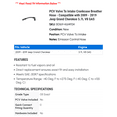 thumbnail image 2 of PCV Valve To Intake Crankcase Breather Hose - Compatible with 2009 - 2019 Jeep Grand Cherokee 5.7L V8 GAS 2010 2011 2012 2013 2014 2015 2016 2017 2018, 2 of 2