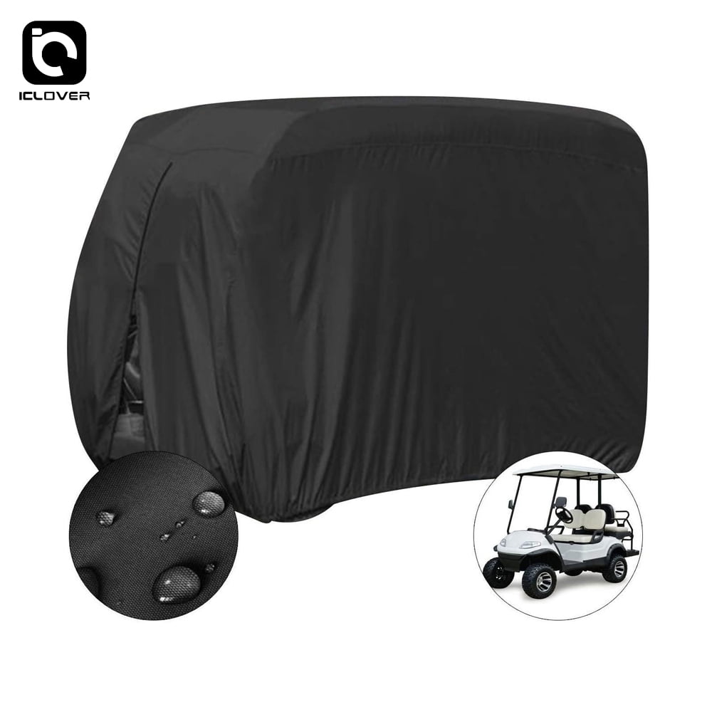 IClover Waterproof Dust Prevention Golf Cart Cover for 4 Passenger EZ
