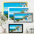 thumbnail image 4 of Designart 'House With Colorful Flowers Near The Sea IV' Nautical & Coastal Framed Art Print, 4 of 4