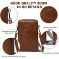 thumbnail image 5 of Small Crossbody Cell Phone Purse for Women, Mini Messenger Shoulder Handbag Wallet with Credit Card Slots, 5 of 7