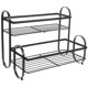 thumbnail image 4 of Black Iron Spice Rack for Kitchen Storage with Large Capacity and Stable Base, 4 of 4