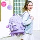 thumbnail image 3 of Mochila con ruedas gxtvo, 3 unidades, para niñas, mujeres y adultos, color morado, 3 of 7