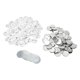 thumbnail image 3 of Piezas de botón con pin en la parte posterior Bling Bling kit de Insignia 100 pines de botón blanco, 3 of 12