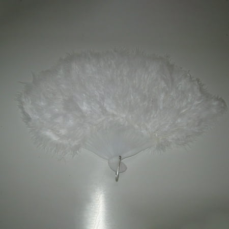 

Hand Held Soft Feather Fan Burlesque 20s Flapper Wedding Ladies Fancy Dress
