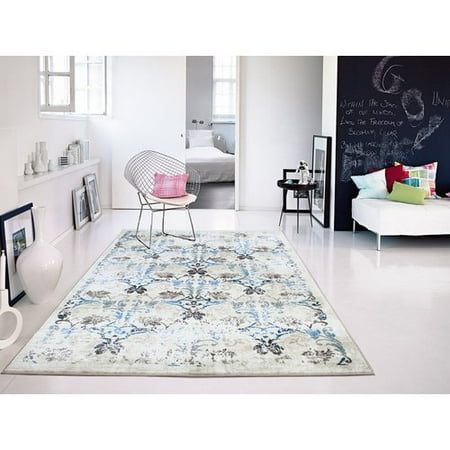 Ophelia Co Ledbury Western Style Cream Blue Area Rug Com Ledbury Western Style Cream Blue Area Rug Com