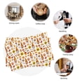 thumbnail image 6 of Rocae Gnomes Autumn Harvest Printed Heat Resistant Place Mats,Classic Hemstitch Cloth Fabric Placemats Imitation Linen Place Mat Table Mats 18x12 inch, 6 of 9