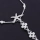 thumbnail image 5 of Cadena de Tobillera para Mujeres Zulema Joyería Artesanal de Pie Tobillera de estrella de mar de perlas blancas Color Dorado / Plateado, 5 of 8
