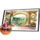thumbnail image 5 of Pintura de diamante 5D DIY Kit de vista de ventana de taladro redondo completo decoración del hogar 40x30cm, 5 of 9
