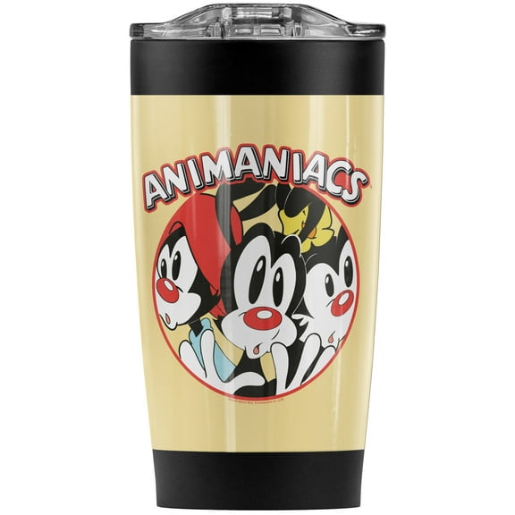 Animaniacs Crammed Stainless Steel Tumbler 20 oz Coffee Travel Mug/Cup, Vacuum Insulated & Double Wall with Leakproof Sliding Lid | Great for Hot Drinks and Cold Beverages