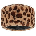 thumbnail image 2 of Gustave Leopard Print Faux Fur Hats for Women Cossack Russian Style Warm Hat Winter Fluffy Hat Thick Ski Beanie Cap "Brown", 2 of 9