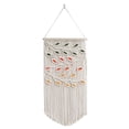 thumbnail image 2 of Tapiz colgante de pared de macramé rústico, decoración de oficina con borlas bohemias, divisor de habitación trenzado, arte de pared para apartamento, Estilo A Soledad Macramé Tela decorativa, 2 of 9