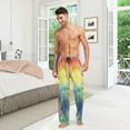 thumbnail image 6 of Tulips Flowers Butterflies Rainbow Men's Pajama Pants Lightweight Sleepwear Bottom Lounge Pants, 6 of 6